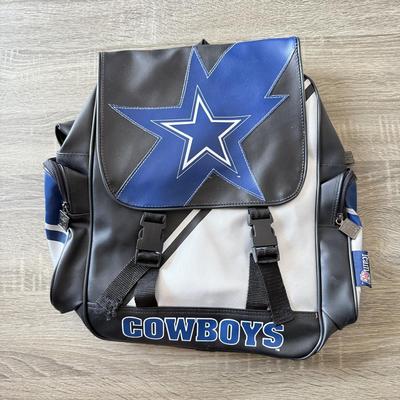 LOT 61B: NFL Dallas Cowboys Bags: Pleather Backpack & NWT Duffel