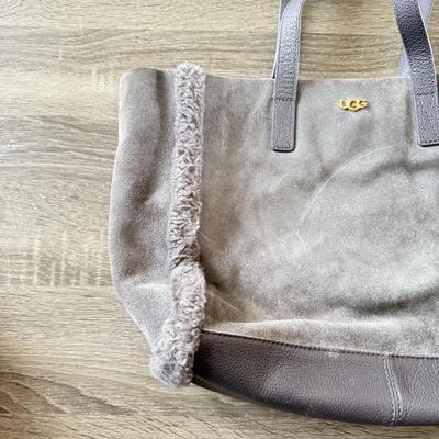 LOT 62B: Handbag Collection: Grey Ugg, Jones New York Signature Logo Print & Structured Geometric Pattern