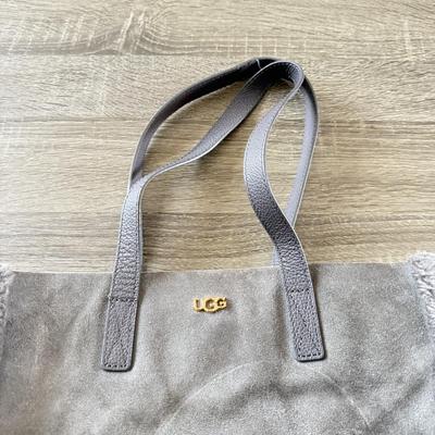 LOT 62B: Handbag Collection: Grey Ugg, Jones New York Signature Logo Print & Structured Geometric Pattern