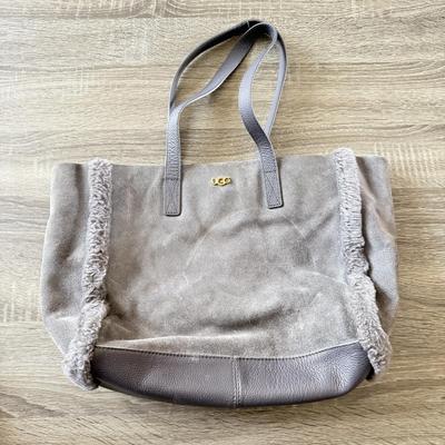 LOT 62B: Handbag Collection: Grey Ugg, Jones New York Signature Logo Print & Structured Geometric Pattern