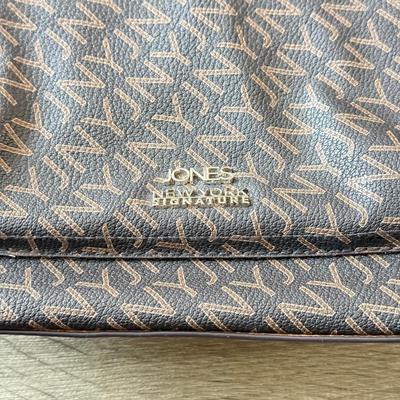 LOT 62B: Handbag Collection: Grey Ugg, Jones New York Signature Logo Print & Structured Geometric Pattern