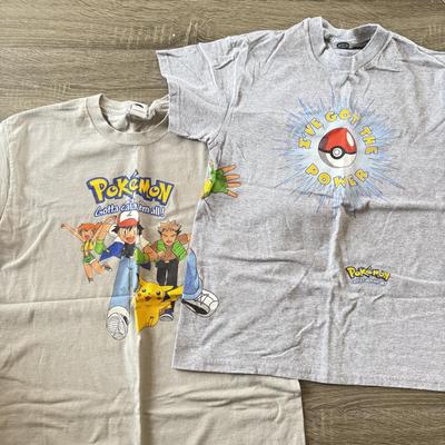 LOT 63L: 2 Youth XL 2000s Pokémon T-Shirts