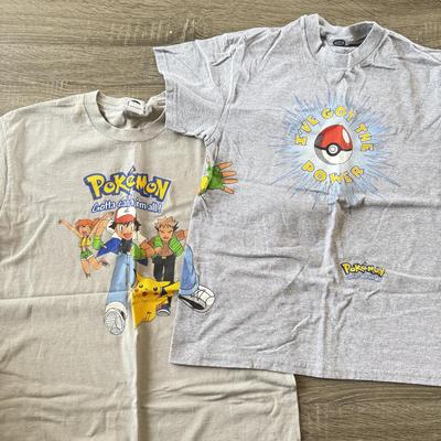 LOT 63L: 2 Youth XL 2000s Pokémon T-Shirts