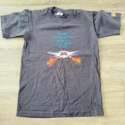 LOT 65W: Youth Large Universal Studios Back to the Future “Roads?” Quote T-Shirt