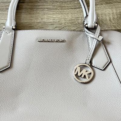 LOT 66W: New Grey Michael Kors Kimberly Large Satchel