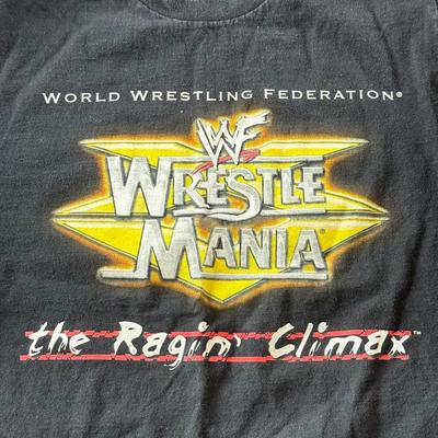 LOT 70W: 1999 WWF WrestleMania: the Ragin' Climax Event T-Shirt (Medium)