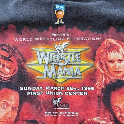 LOT 70W: 1999 WWF WrestleMania: the Ragin' Climax Event T-Shirt (Medium)