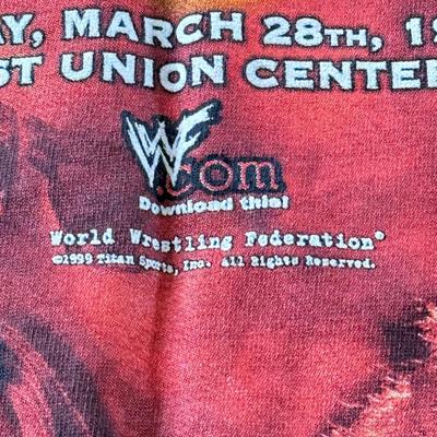 LOT 70W: 1999 WWF WrestleMania: the Ragin' Climax Event T-Shirt (Medium)