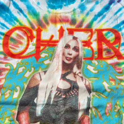 LOT 74W: 2002 Tie Dye Cher Living Proof Tour Shirt (XL)