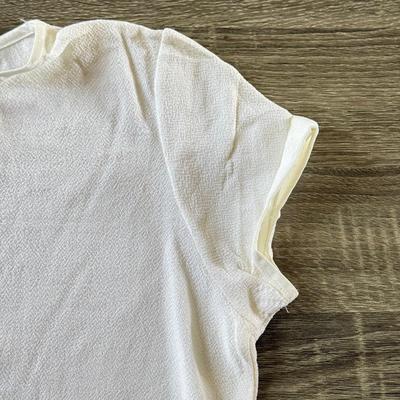 LOT 78A: White Ladies' Versace Intensive Logo Tee (Large)