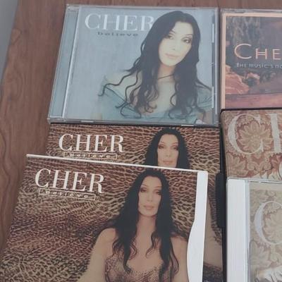 LOT 91 B: Cher CDs and Concert T-Shirts