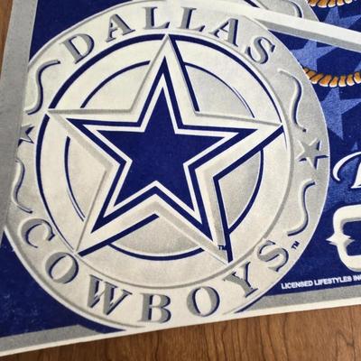 LOT 96B: 1990s NFL Dallas Cowboys "America's Team" Pennants & Hat