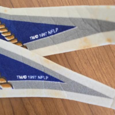 LOT 96B: 1990s NFL Dallas Cowboys "America's Team" Pennants & Hat