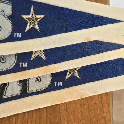 LOT 96B: 1990s NFL Dallas Cowboys "America's Team" Pennants & Hat