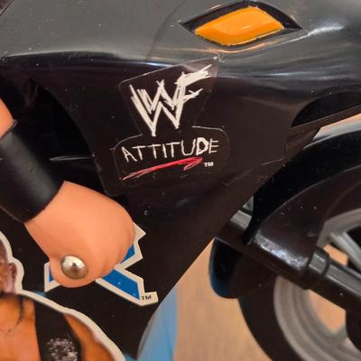 LOT 97B: The Rock Truck & Steve Austin, & Kane Motorcycle Toys