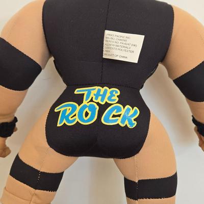 LOT 99B: WWF Undertaker, Steve Austin, & The Rock Wresting Dolls