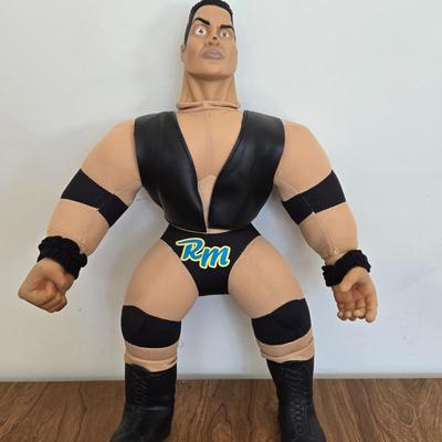 LOT 99B: WWF Undertaker, Steve Austin, & The Rock Wresting Dolls