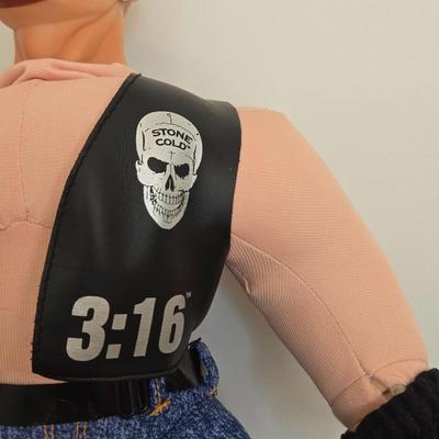 LOT 99B: WWF Undertaker, Steve Austin, & The Rock Wresting Dolls