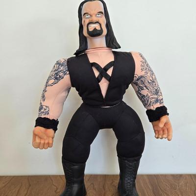 LOT 99B: WWF Undertaker, Steve Austin, & The Rock Wresting Dolls
