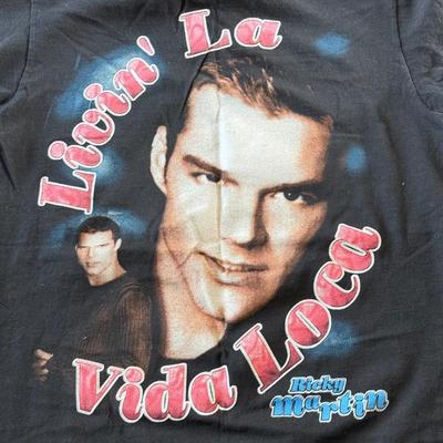 LOT 101A: Y2K Ricky Martin Livin' la Vida Loca Mountain Dew T-Shirt (Small/Medium)
