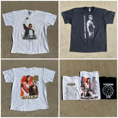 LOT 121A: Vintage Y2K Usher The Truth Tour T Shirts & More
