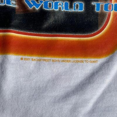 LOT 122A: Vintage Y2K Backstreet Boys & Signed No Secrets Tour T Shirts