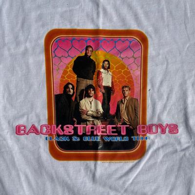 LOT 122A: Vintage Y2K Backstreet Boys & Signed No Secrets Tour T Shirts