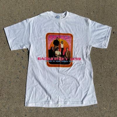 LOT 122A: Vintage Y2K Backstreet Boys & Signed No Secrets Tour T Shirts