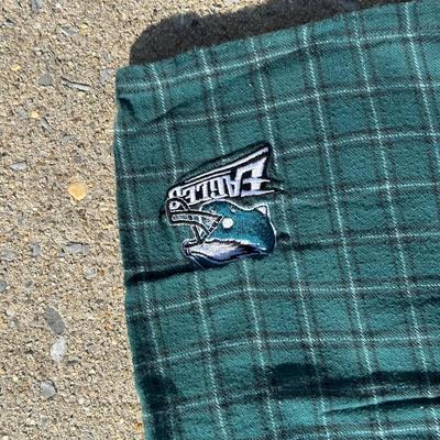 LOT 125L: Philadelphia Eagles Pajamas, Sweat Pants, Hats & More