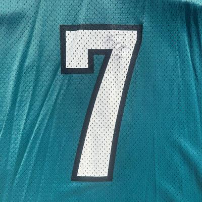 LOT 127A: Vintage Philadelphia Eagles Bobby Hoying Starter Jersey Believed to be Signed by Tom Hutton & Mike Zordich