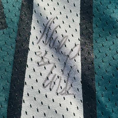 LOT 127A: Vintage Philadelphia Eagles Bobby Hoying Starter Jersey Believed to be Signed by Tom Hutton & Mike Zordich