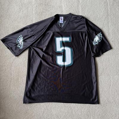 LOT 130A: 2000s NFL Players Inc Donovan McNabb Black Eagles Jersey (XL)