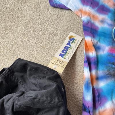 LOT 131B: 2003 Tie Dye Q102 Q Concert 14 Tweeter Center Shirt (Medium), Concert 2000 T-Shirt, Black Q14 T-Shirt (XL), QConcert 2000...