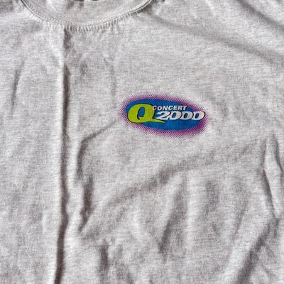 LOT 131B: 2003 Tie Dye Q102 Q Concert 14 Tweeter Center Shirt (Medium), Concert 2000 T-Shirt, Black Q14 T-Shirt (XL), QConcert 2000...