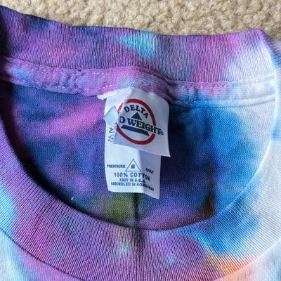 LOT 131B: 2003 Tie Dye Q102 Q Concert 14 Tweeter Center Shirt (Medium), Concert 2000 T-Shirt, Black Q14 T-Shirt (XL), QConcert 2000...
