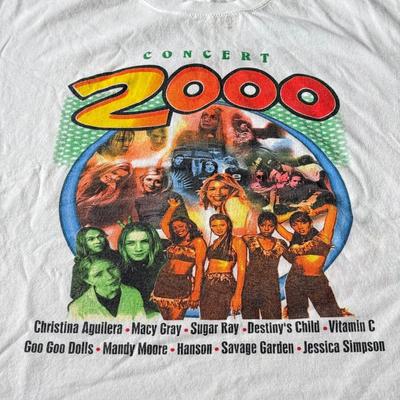 LOT 131B: 2003 Tie Dye Q102 Q Concert 14 Tweeter Center Shirt (Medium), Concert 2000 T-Shirt, Black Q14 T-Shirt (XL), QConcert 2000...