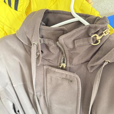 LOT 132L: Collection of Jackets: Pride Products Money Print, NWT Fleet Street (Small), Yellow Adidas (M), Columbia (18/20), Tommy...