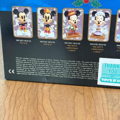 LOT 133L: Three NIP 2004 Disney Holiday Treasures Collectible Cards w/ Figurines