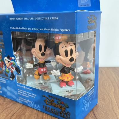 LOT 133L: Three NIP 2004 Disney Holiday Treasures Collectible Cards w/ Figurines