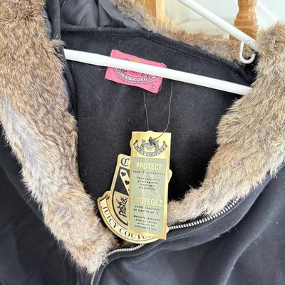 LOT 135A: NWT Juicy Couture Zip Up Hoodie (Large) & NWT Jennifer Lopez JLo Jacket (XL)