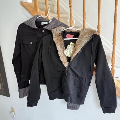 LOT 135A: NWT Juicy Couture Zip Up Hoodie (Large) & NWT Jennifer Lopez JLo Jacket (XL)