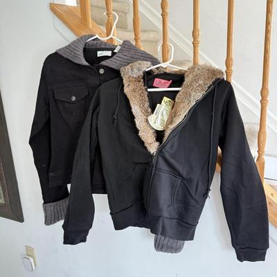 LOT 135A: NWT Juicy Couture Zip Up Hoodie (Large) & NWT Jennifer Lopez JLo Jacket (XL)