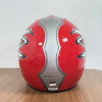 LOT 139A: Red THH TX10 Motocross Helmet (Size XL 61-62cm) w/ Matching Solo Gloves (XXL-12) & Scott Goggles