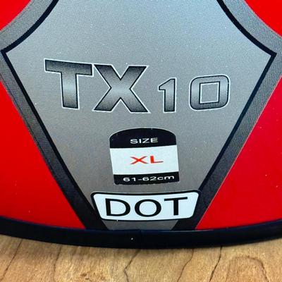 LOT 139A: Red THH TX10 Motocross Helmet (Size XL 61-62cm) w/ Matching Solo Gloves (XXL-12) & Scott Goggles