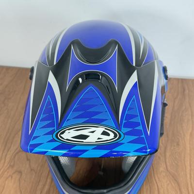 LOT 140A: NWT Blue Answer Racing M7 Fiberglass Motocross Helmet (Size XL 61-62cm)