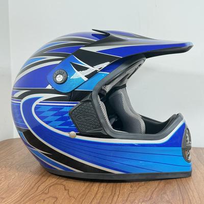 LOT 140A: NWT Blue Answer Racing M7 Fiberglass Motocross Helmet (Size XL 61-62cm)