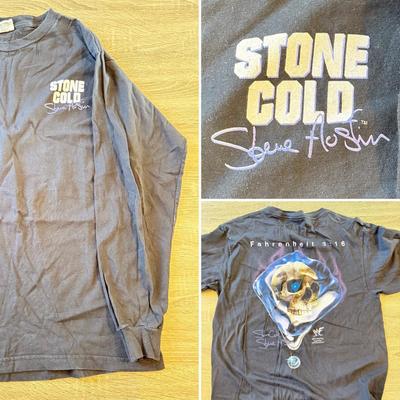LOT 143A: 1998 WWF Stone Cold Steve Austin Fahrenheit 3:16 Long Sleeve Tee (Large)