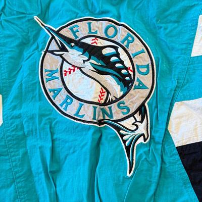 LOT 144A: Early 2000s MLB Florida Marlins Starter Jacket (Small)