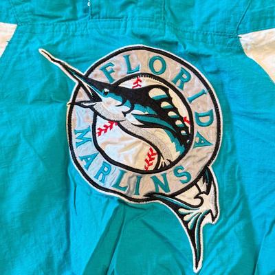 LOT 144A: Early 2000s MLB Florida Marlins Starter Jacket (Small)