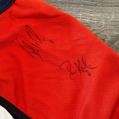 LOT 145A: 2000s NHL Philadelphia Flyers #88 Eric Lindros CCM Hockey Jersey w/ UnIDed Signatures